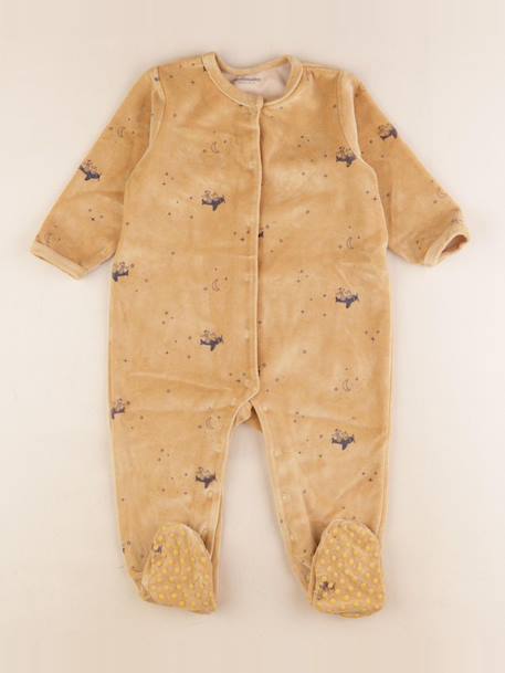 Pyjama velours - 18 mois Jaune 1 - vertbaudet enfant 