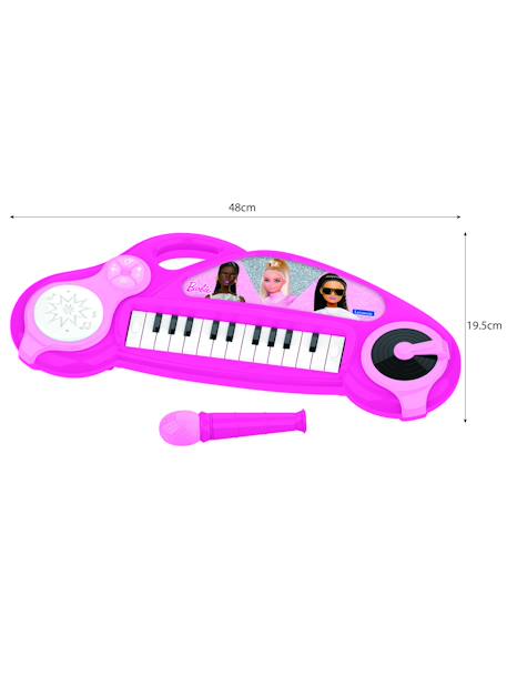 Piano électronique barbie avec effets lumineux et microphone Rose 2 - vertbaudet enfant 