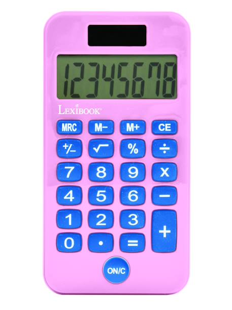 Calculatrice de Poche Barbie avec Couvercle de Protection, Fonctions Classiques et évoluées, à Piles et Solaire Rose 3 - vertbaudet enfant 