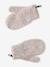 Ensemble fille tricot bonnet, snood et gants beige 3 - vertbaudet enfant 