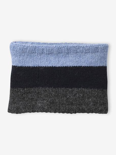 Ensemble bonnet, snood et mitaines marine 3 - vertbaudet enfant 