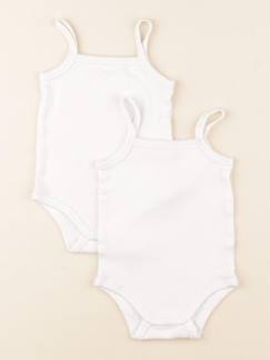 Lot de 2 bodies en coton - 6 mois  - vertbaudet enfant