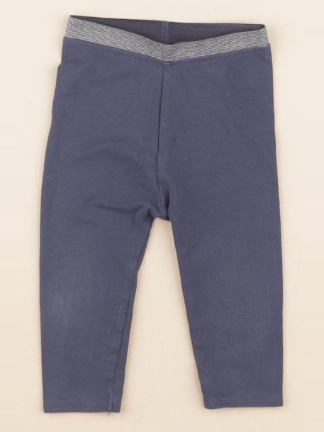 Legging - 12 mois Bleu, argent 1 - vertbaudet enfant 