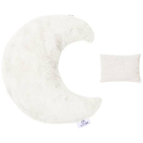Bouillotte lune aux graines de colza en gaze de coton et bambou Écru 5 - vertbaudet enfant 