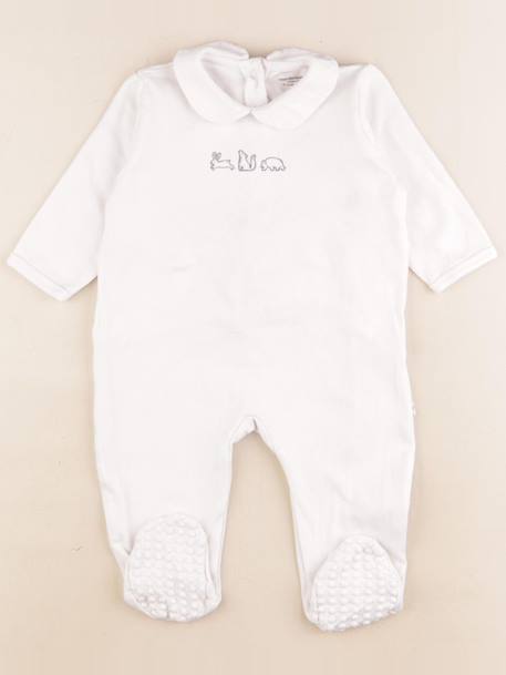 Pyjama coton - 9 mois Blanc 1 - vertbaudet enfant 