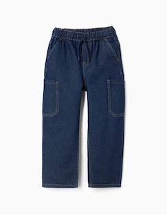 -Jean baggy cargo avec cordon de serrage