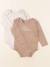 Lot de 2 bodies en coton - 24 mois Marron 1 - vertbaudet enfant 