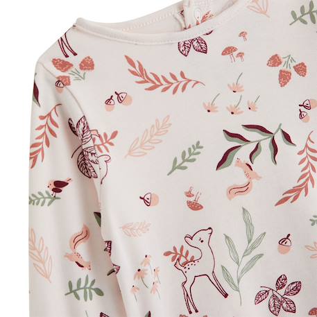 Ensemble robe bébé en velours côtelé, t-shirt et collant evie Rose 6 - vertbaudet enfant 