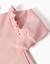 Sweat zippé en molleton avec capuche et doublure en coton peigné Blanc+Rose clair 8 - vertbaudet enfant 
