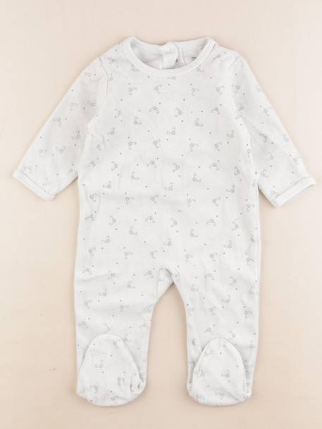 Pyjama velours - 9 mois Vert 1 - vertbaudet enfant 