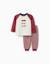 Pyjama à manches longues en coton avec voitures de course Rouge foncé 1 - vertbaudet enfant 