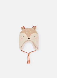 Bonnet avec motif cerf bébé  - vertbaudet enfant