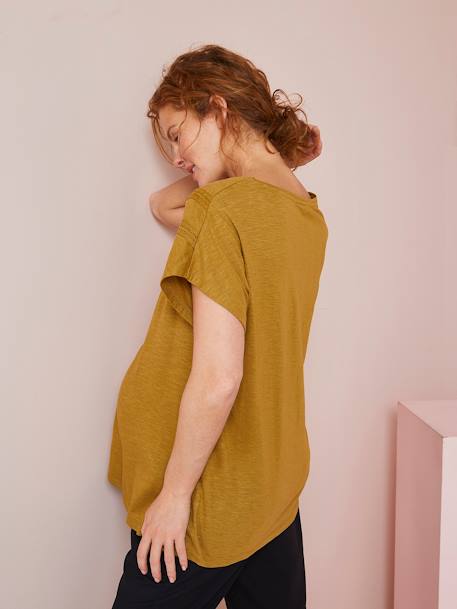 T-shirt de grossesse avec détails en macramé Oeko-Tex® bronze+ivoire 3 - vertbaudet enfant 