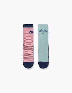 -2 chaussettes en éponge antidérapantes avec motif voiture
