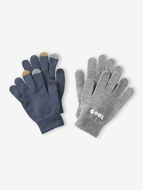 Lot de 2 paires de gants magiques marine 1 - vertbaudet enfant 