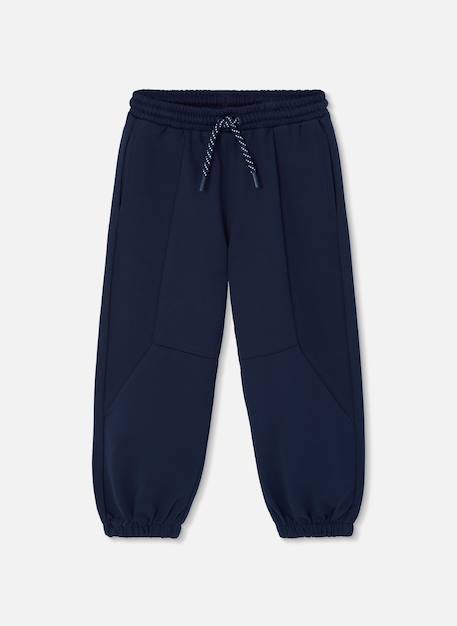 Pantalon garçon molleton Bleu 1 - vertbaudet enfant 