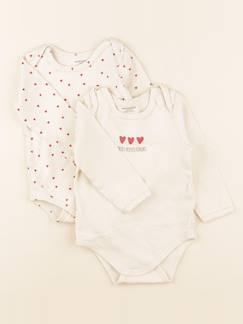 Lot de 2 bodies en coton - 24 mois  - vertbaudet enfant