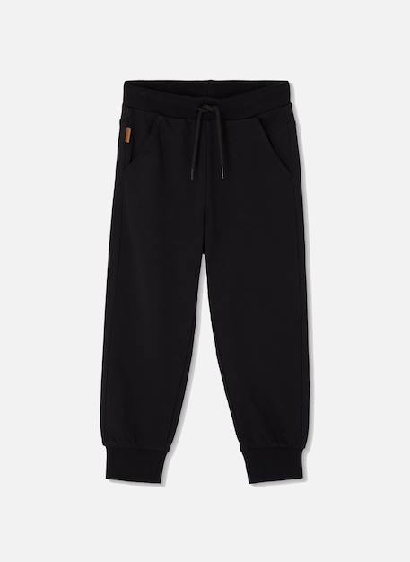 Pantalon garçon molleton Noir 1 - vertbaudet enfant 