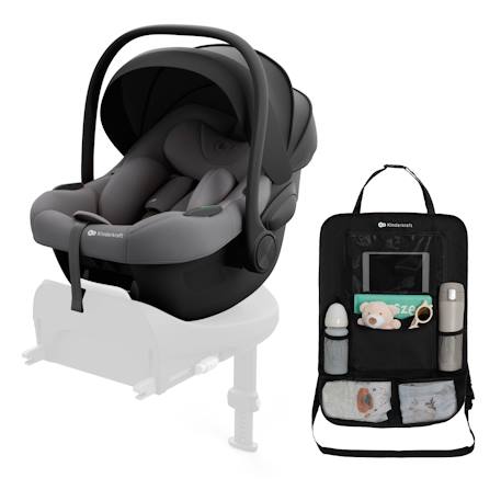 Coque Bébé Kinderkraft I-LITE i-Size R129 40-87 cm ERGO PAD + Organisateur de voiture Gris 1 - vertbaudet enfant 