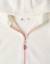 Sweat zippé en molleton avec capuche et doublure en coton peigné Blanc+Rose clair 3 - vertbaudet enfant 