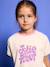 T-shirt manches courtes fille écru 1 - vertbaudet enfant 