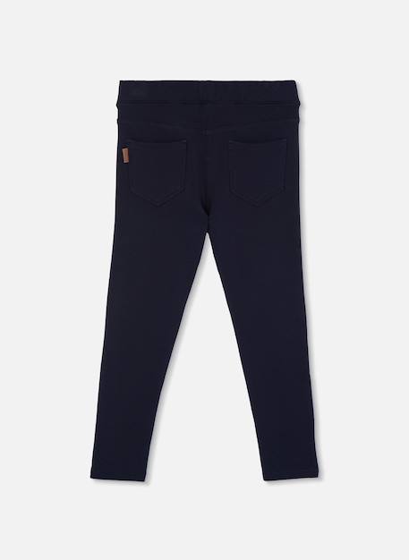 Pantalon fille en molleton Noir 2 - vertbaudet enfant 