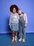 Sweat fille col rond manches longues bleu chambray+gris chiné 9 - vertbaudet enfant 