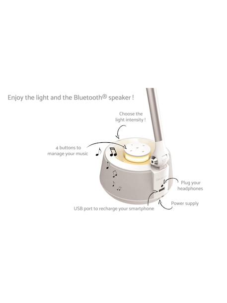 Lampe de bureau avec lumières led et enceinte bluetooth Blanc 3 - vertbaudet enfant 