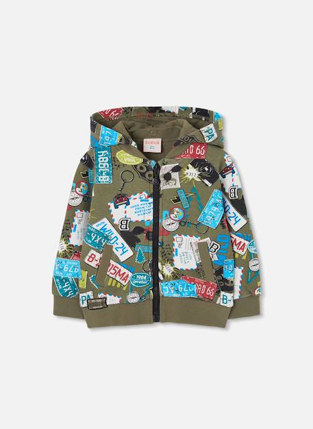 Garçon-Manteau-Veste molleton garçon imprimé plaques