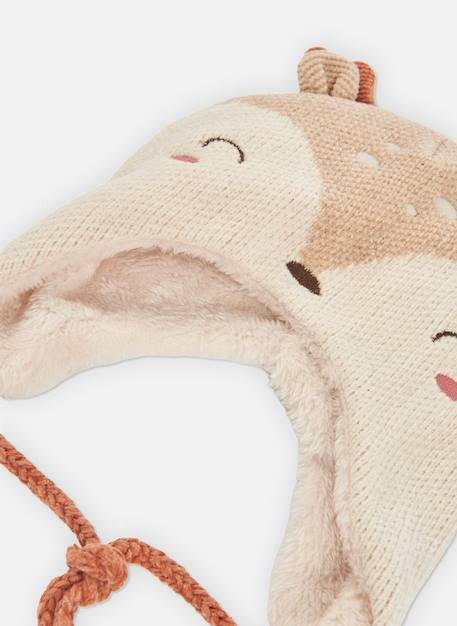Bonnet bébé avec motif cerf Marron 3 - vertbaudet enfant 