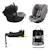 Siège auto Kinderkraft ENDURA SAFE évolutif 40-150 cm base isofix pivotante système complet 3 en 1 Beige+Gris+Noir 7 - vertbaudet enfant 