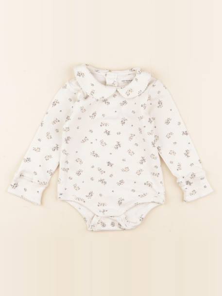 Body à col - 12 mois Beige 1 - vertbaudet enfant 