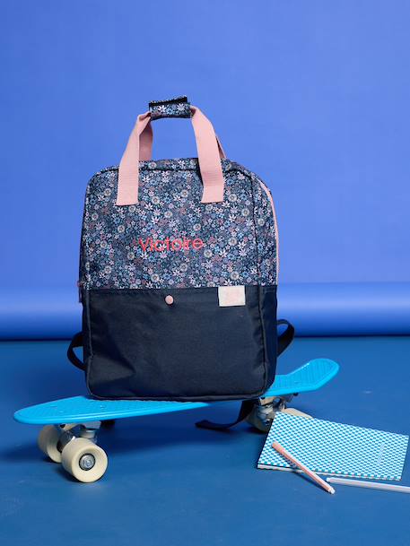 Sac à dos personnalisable polyester Iris bleu foncé 9 - vertbaudet enfant 