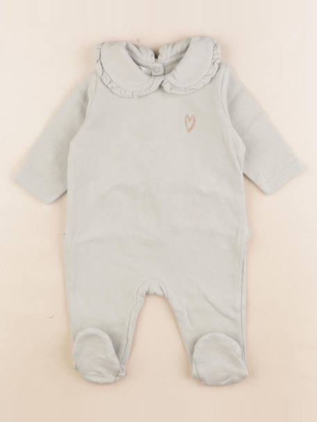 Pyjama coton - 3 mois Vert 1 - vertbaudet enfant 