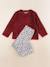 Pyjama velours - 4 ans Gris, rouge 1 - vertbaudet enfant 