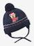 Ensemble bébé bonnet, snood et moufles marine 2 - vertbaudet enfant 