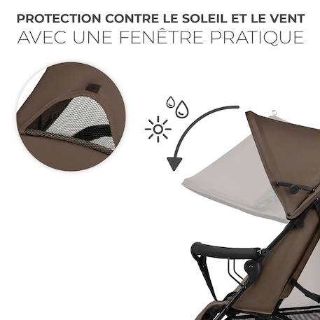 Poussette légère de voyage pliable avec dossier réglable Beige+Green+Grey+Marron 22 - vertbaudet enfant 