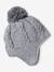 Ensemble bébé bonnet, snood et moufles gris chiné 2 - vertbaudet enfant 