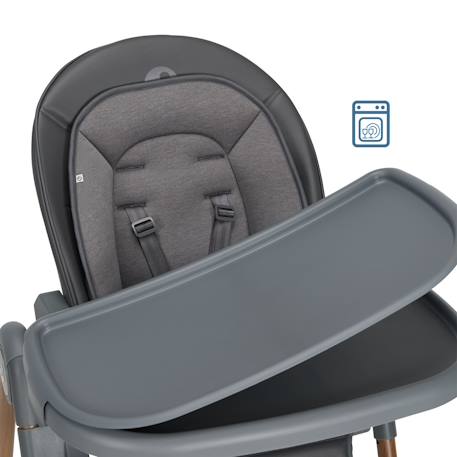 Chaise haute bébé ava plus Elegance beige+Elegance graphite 10 - vertbaudet enfant 