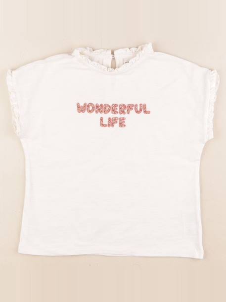 Tee-shirt - 6 ans Blanc 1 - vertbaudet enfant 