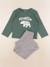 Pyjama coton - 6 ans Gris, vert 1 - vertbaudet enfant 