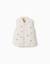 Doudoune sans manches avec motif floral et poches Blanc 1 - vertbaudet enfant 