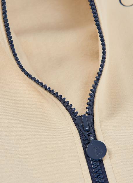 Veste fille en molleton à capuche Blanc 4 - vertbaudet enfant 