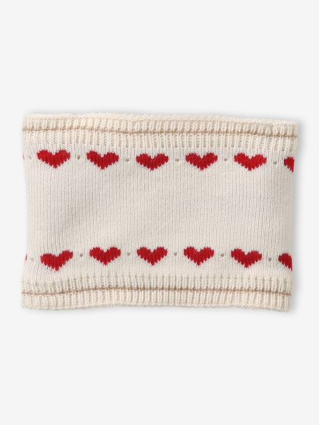 Ensemble fille bonnet, snood et moufles écru 3 - vertbaudet enfant 