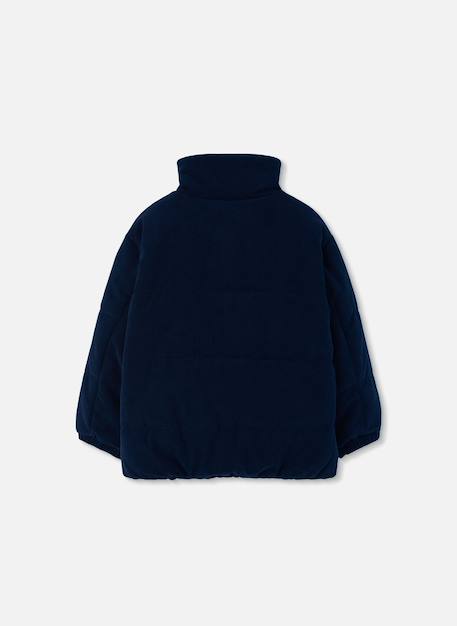 Parka garçon en velours cotelé avec fermeture Bleu 3 - vertbaudet enfant 