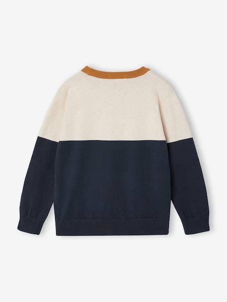 Pull col rond garçon marine 2 - vertbaudet enfant 