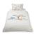 Parure housse de couette et taie d'oreiller woodland buddies Beige - savanna friends+Vert pastel - woodland buddies 1 - vertbaudet enfant 