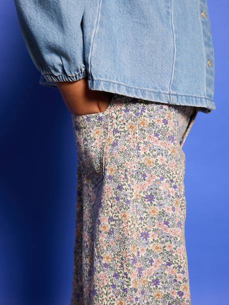 Pantalon large fille lilas 2 - vertbaudet enfant 