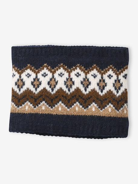 Ensemble garçon bonnet, snood et gants moka 3 - vertbaudet enfant 