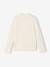 Sous-pull fille col cheminée écru+vieux rose 2 - vertbaudet enfant 